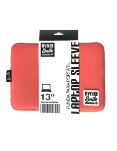 Funda Sleeve para Portátil hasta 13.3 pulgadas Living Coral de Neopreno color Rosa Coral