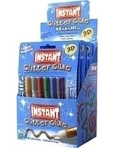 COLA GLITTER INSTANT METALLIC 10ml B/6 - Pack de 6 unidades