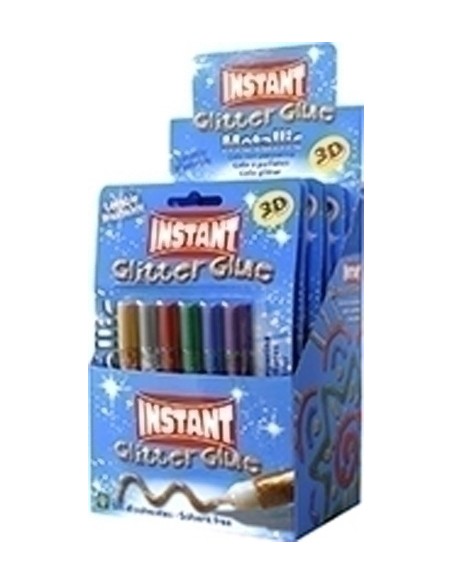 COLA GLITTER INSTANT METALLIC 10ml B/6 - Pack de 6 unidades