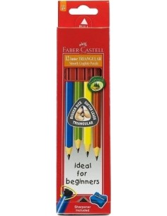 LAPIZ FABER JUNIOR TRIANGUL.-2B bl.12+AF