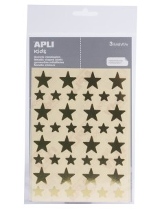 11805 etiqueta autoadhesiva Estrella Permanente Oro
