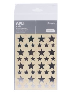 11806 etiqueta autoadhesiva Estrella Permanente Plata