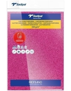 CARTULINA PURPUR.A4 SADIPAL FUC P/3