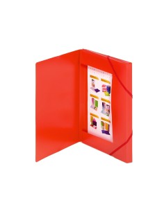 2033K12 carpeta Cartón, Polipropileno (PP) Rojo A4 - Pack 10 Unidades