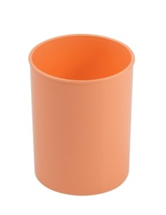 CUBILETE FAIBO PLASTICO PASTEL NARANJA