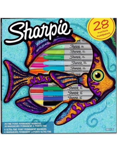 2061125 marcador 28 pieza(s) Punta fina Multicolor