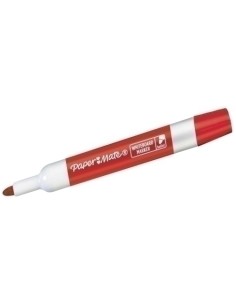 ROTUL.PIZAR.BLANCA PAPER MATE ROJO - Pack de 12 unidades