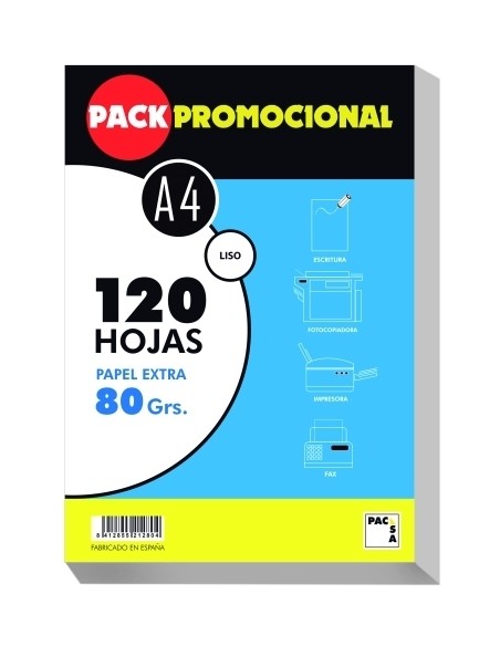 PAPEL PACSA A4 120h 80g LISO