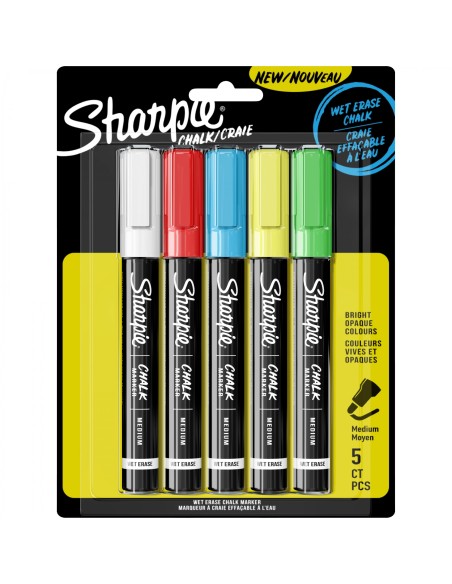 2157733 marcador de tiza Bala Azul, Verde, Rojo, Blanco, Amarillo 5 pieza(s)