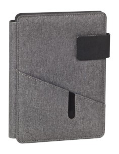 23015007 organizador personal Polipiel, Textil Gris