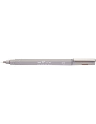 ROTUL.UNI PIN MANGA 0,1 mm GRIS CLARO - Pack de 12 unidades