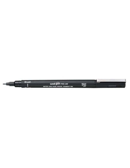 ROTUL.UNI PIN CALIBRADO BRUSH NEGRO - Pack de 12 unidades