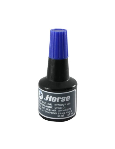 TINTA PARA ENTINTAR TAMPON 30 CC. COLOR AZUL HORSE 251101