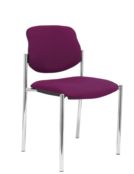 Silla fija Villalgordo bali morado chasis cromo