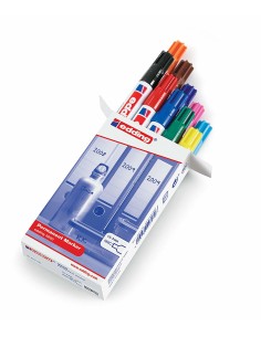 3000 marcador permanente Punta redonda/fina Multicolor 10 pieza(s)