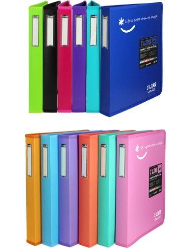 CARP.GRAF. LIKE2 A4 4 AN.25 FUCSIA - Pack de 2 unidades