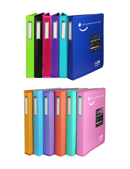 CARP.GRAF. LIKE2 A4 4 AN.25 FUCSIA - Pack de 2 unidades