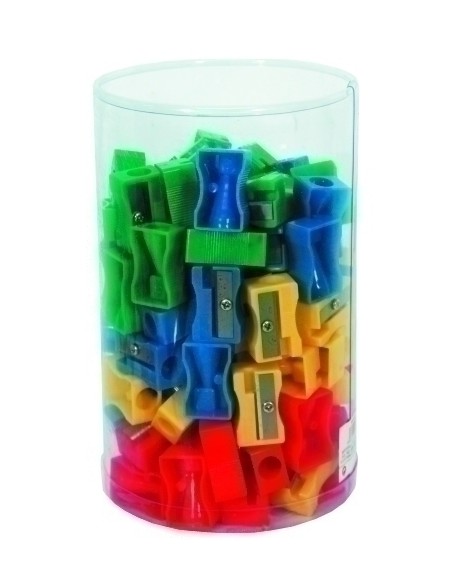 AFILALAPIZ PLASTICO BISMARK 1 ORIFICIO - Pack de 72 unidades