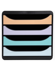 3104296D archivador organizador Plástico Beige, Negro, Verde, Gris, Rosa