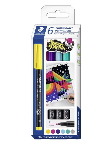 Lumocolor permanent pen 318 marcador permanente Amarillo 1 pieza(s)