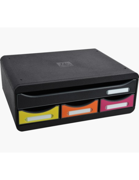 319798D bandeja de escritorio/organizador Poliestireno Negro