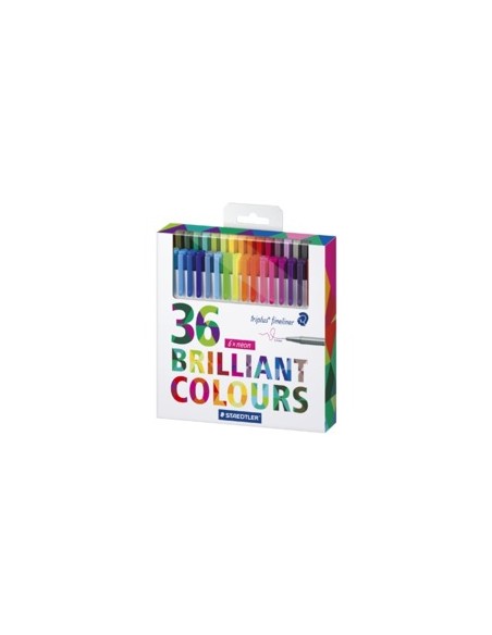 triplus fineliner 334 rotulador de punta fina Multicolor 36 pieza(s)