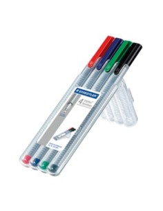 334 SB4 rotulador de punta fina Negro, Azul, Verde, Rojo 1 pieza(s)