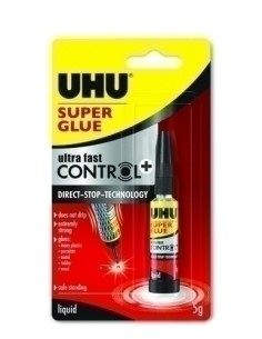 PEGAMENTO UNIV. UHU CONTROL PLUS 5G - Pack de 12 unidades