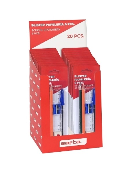 SET PAPELERIA SAFTA 6 PIEZAS EXP.20