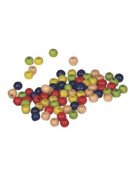 BOLSA 142 ABALORIOS NIEFENVER MADERA 6MM STDO