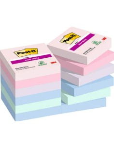 7100258899 nota autoadhesiva Plaza Azul, Verde, Lavanda, Rosa, Púrpura 90 hojas Autoadhesivo