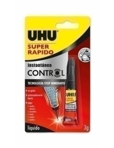 PEGAMENTO INST. UHU SUPER RAPIDO LIQ. 3g - Pack de 12 unidades