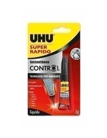 PEGAMENTO INST. UHU SUPER RAPIDO LIQ. 3g - Pack de 12 unidades