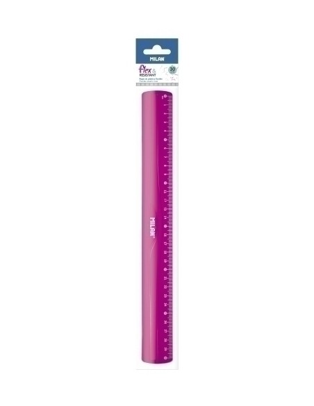 REGLA MILAN FLEX RESINSTANT 30 CMS ROSA