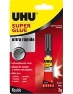 PEGAMENTO INST.UHU 3ml (blister) - Pack de 12 unidades