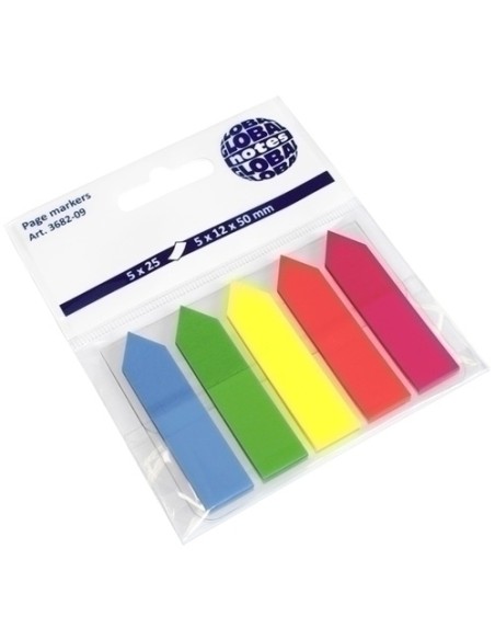 BANDERITAS ADHESIVAS GLOBAL FLECHAS B/5