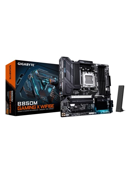 B850M GAMING X WIFI6E Placa Base - Procesadores AMD Ryzen Serie 9000, VRM Digital 10+2+2 fases, hasta 8200MHz DDR5 (OC), 1xPCIe 