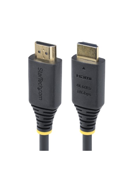 Cable HDMI Certificado Premium de Alta Velocidad de 4m - 4K 60Hz/1440p 144Hz - HDR10/HDCP 2.2/ARC - 18Gbps - UHD - Cable HDMI 2.