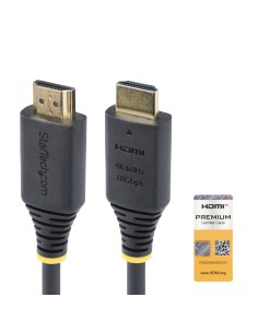 Cable HDMI Premium Certificado de Alta Velocidad de 50cm - 4K 60Hz - 144Hz - UHD - HDR10/HDCP 2.2/ARC - 18Gbps - Cable HDMI 2.0 