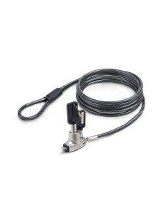 Cable de Seguridad Delgado para Portátil Compatible con Noble Wedge® de 1,5m - Cable Antirrobo para Portátil con Candado de de L