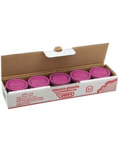 C 5 botes tempera magenta 35ml jovi