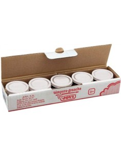 C 5 botes tempera blanca 35ml jovi