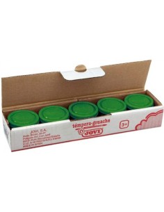 C 5 botes tempera verde medio 35ml jovi