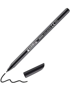 c 10 Rotulador Edding 1200 negro 01 punta de fibra
