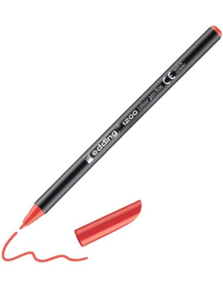 c 10 Rotulador Edding 1200 rojo 02 punta de fibra