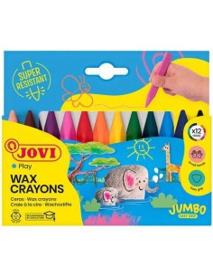 Estuche 12 ceras jovicolor triwax