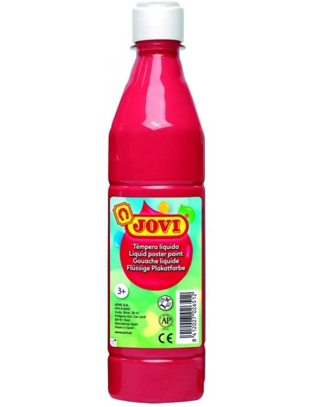 Bote tempera liquida jovi bermellon 500 ml
