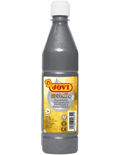 BOTE TEMPERA LIQUIDA JOVI 500ML PLATA