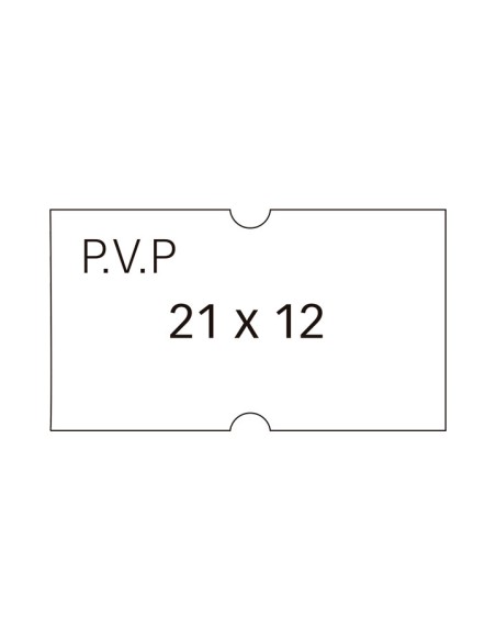 PACK 6ROLLOS 1000 ETIQ. APLI 21X12 PVP BLANCO REM.