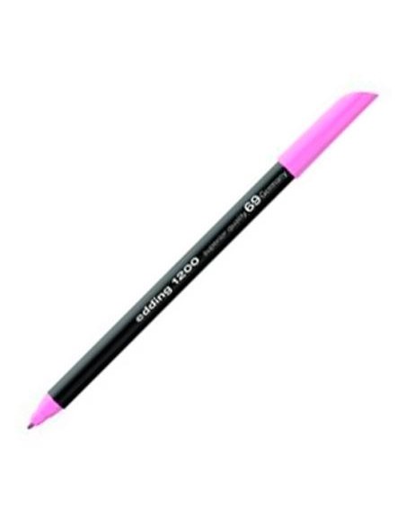 ROTULADOR EDDING 1200 1MM ROSA FLUO - Pack de 10 unidades - 1200-69
